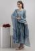 Picture of Cotton Light Slate Grey Readymade Salwar Kameez