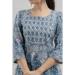 Picture of Cotton Light Slate Grey Readymade Salwar Kameez