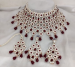 Picture of Lovely Maroon Necklace Set