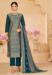 Picture of Chiffon Midnight Blue Straight Cut Salwar Kameez