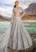 Picture of Pleasing Net & Organza Dark Grey Lehenga Choli