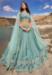 Picture of Gorgeous Net & Organza Dark Sea Green Lehenga Choli