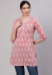 Picture of Sightly Cotton Rosy Brown Kurtis & Tunic