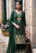 Picture of Chiffon & Silk Dark Green Straight Cut Salwar Kameez