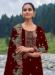 Picture of Pleasing Chiffon Maroon Straight Cut Salwar Kameez