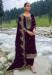 Picture of Bewitching Chiffon Purple Straight Cut Salwar Kameez