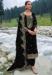 Picture of Classy Chiffon Black Straight Cut Salwar Kameez