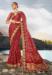 Picture of Pleasing Satin Maroon Saree