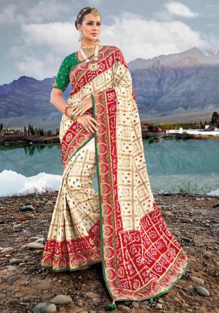 Picture of Resplendent Satin White Saree