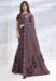 Picture of Crepe & Georgette & Satin,Silk Dim Gray Saree