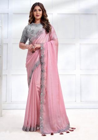 Picture of Taking Crepe & Georgette & Satin,Silk Thistle Saree