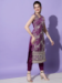 Picture of Cotton & Silk Purple Readymade Salwar Kameez