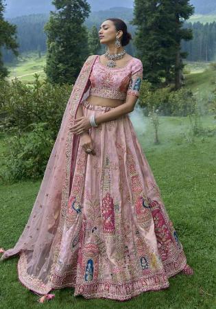 Picture of Charming Silk Rosy Brown Lehenga Choli