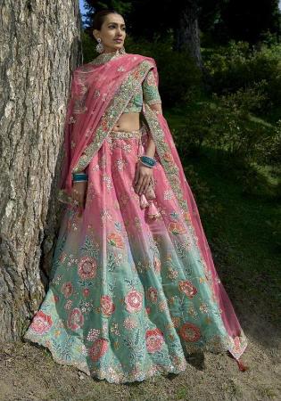 Picture of Nice Silk Slate Grey Lehenga Choli