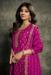 Picture of Satin Medium Violet Red Straight Cut Salwar Kameez