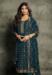 Picture of Satin Dark Slate Grey Straight Cut Salwar Kameez