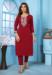 Picture of Graceful Cotton Fire Brick Kurtis & Tunic