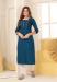 Picture of Well Formed Silk Midnight Blue Kurtis & Tunic