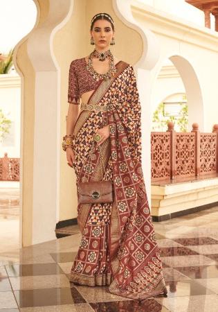 Picture of Charming Silk Brown Saree