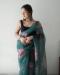 Picture of Well Formed Organza Sea Green Saree