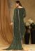 Picture of Georgette Dark Olive Green Straight Cut Salwar Kameez