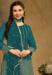 Picture of Georgette Midnight Blue Straight Cut Salwar Kameez