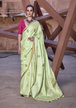 Picture of Ideal Satin & Silk Tan Saree