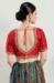 Picture of Admirable Net & Silk Crimson Designer Blouse