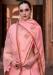 Picture of Classy Satin & Silk Dark Salmon Saree