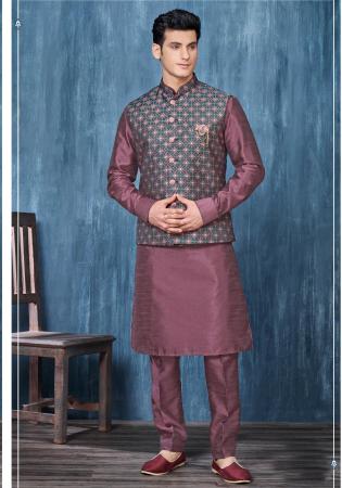 Picture of Lovely Satin Dim Gray Kurtas