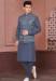 Picture of Shapely Silk Slate Grey Kurtas