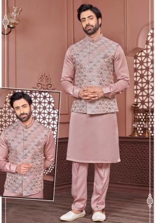 Picture of Elegant Silk Rosy Brown Kurtas