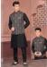 Picture of Statuesque Silk Black Kurtas