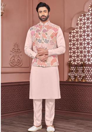 Picture of Nice Silk Beige Kurtas