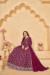 Picture of Pretty Georgette Maroon Anarkali Salwar Kameez