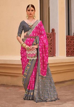 Picture of Charming Silk Pale Violet Red Saree