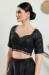 Picture of Amazing Net & Silk Black Designer Blouse