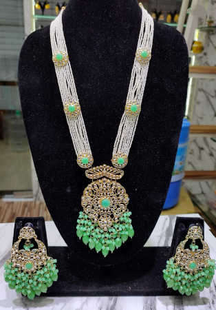 Picture of Delightful Dark Olive Green Necklace Set