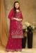 Picture of Admirable Georgette Maroon Straight Cut Salwar Kameez