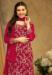 Picture of Admirable Georgette Maroon Straight Cut Salwar Kameez