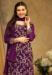 Picture of Pretty Georgette Purple Straight Cut Salwar Kameez