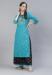 Picture of Beauteous Rayon Medium Turquoise Kurtis & Tunic