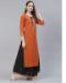 Picture of Ravishing Rayon Orange Kurtis & Tunic