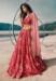 Picture of Exquisite Organza Crimson Lehenga Choli