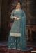 Picture of Georgette Dark Slate Grey Straight Cut Salwar Kameez