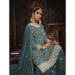 Picture of Georgette Dark Slate Grey Straight Cut Salwar Kameez