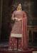 Picture of Exquisite Georgette Brown Straight Cut Salwar Kameez