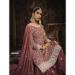 Picture of Exquisite Georgette Brown Straight Cut Salwar Kameez