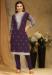 Picture of Georgette Dim Gray Straight Cut Salwar Kameez