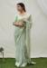 Picture of Well Formed Georgette Dark Sea Green Saree